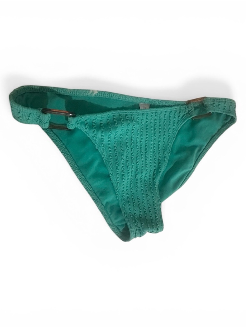 No boundaries Teal Crochet-Front Bikini Bottom